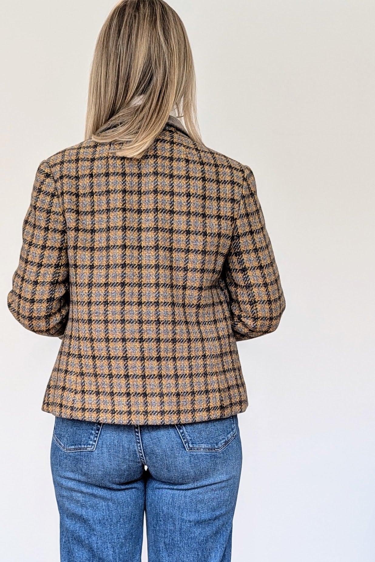 Vintage 1960s Wool Checked Jacket