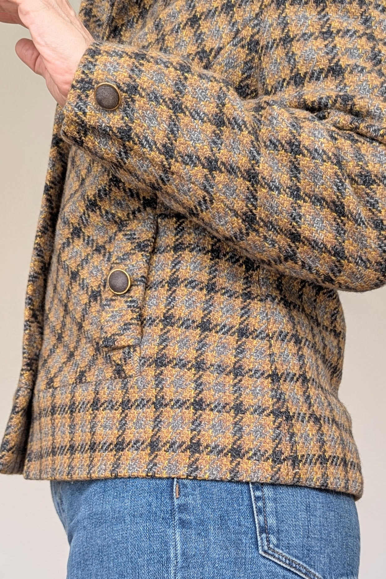Vintage 1960s Wool Checked Jacket