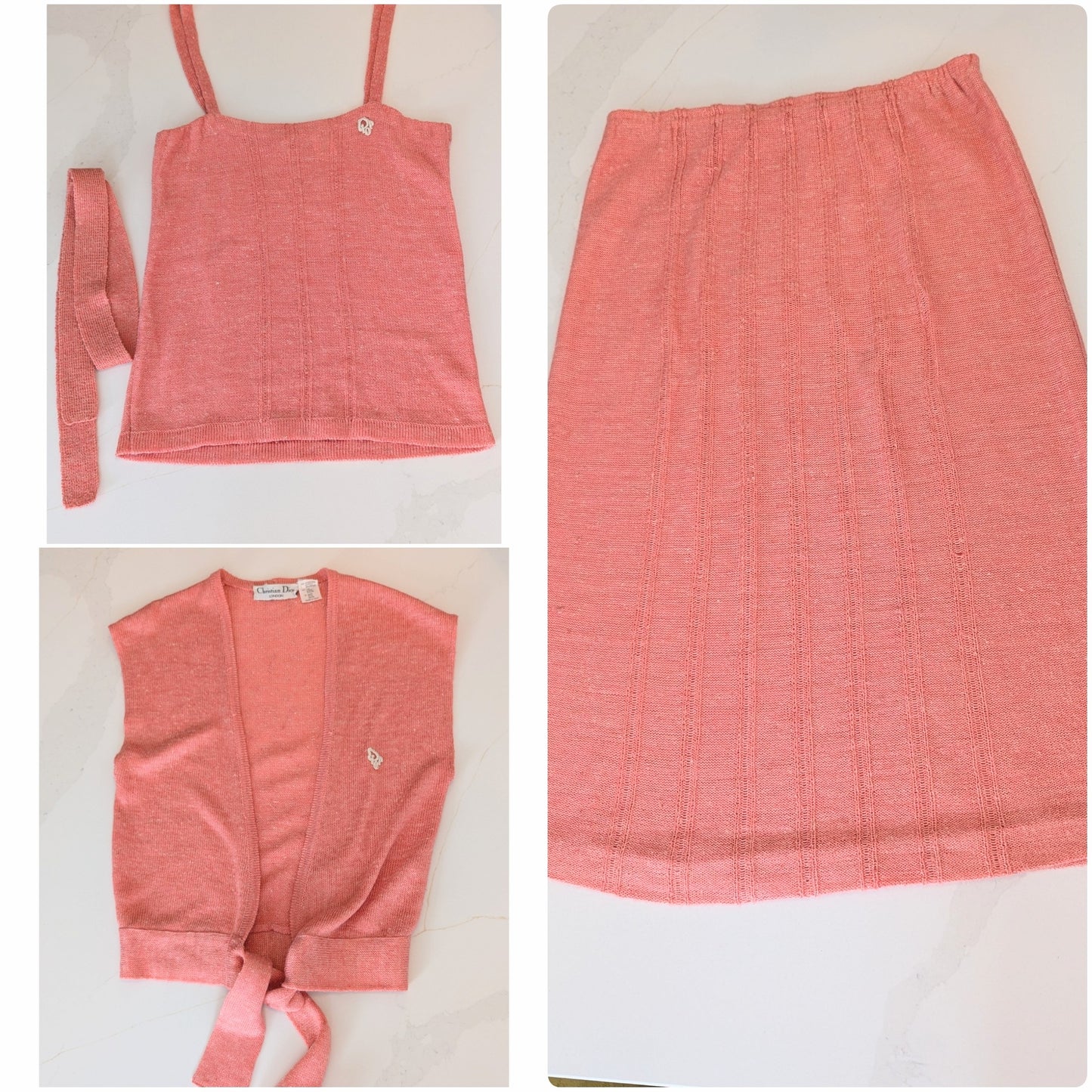 1970's Rare Vintage Christian Dior Three Piece Co-Ord Set