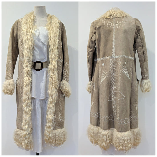 1960s Embroidered & Sequin Hand Made Coat