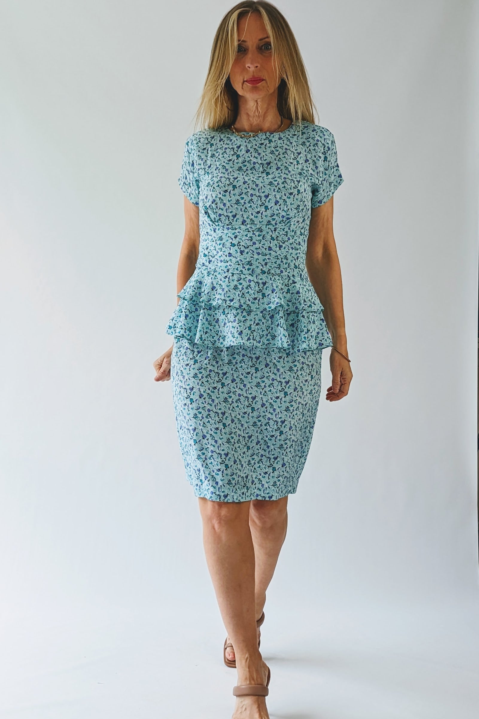 vintage peplum dress