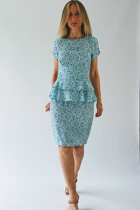 vintage peplum dress