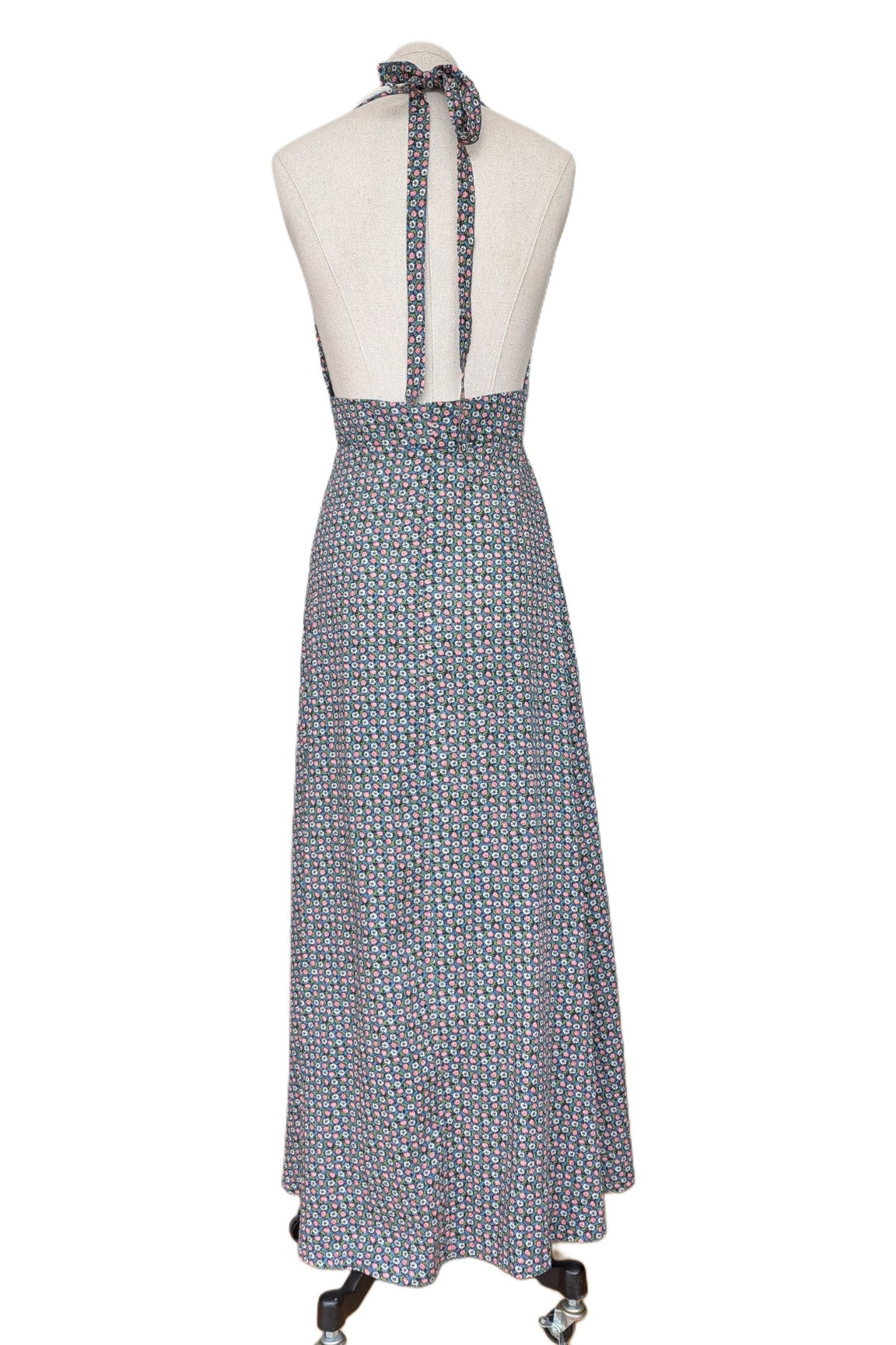 back of 70s vintage halter neck