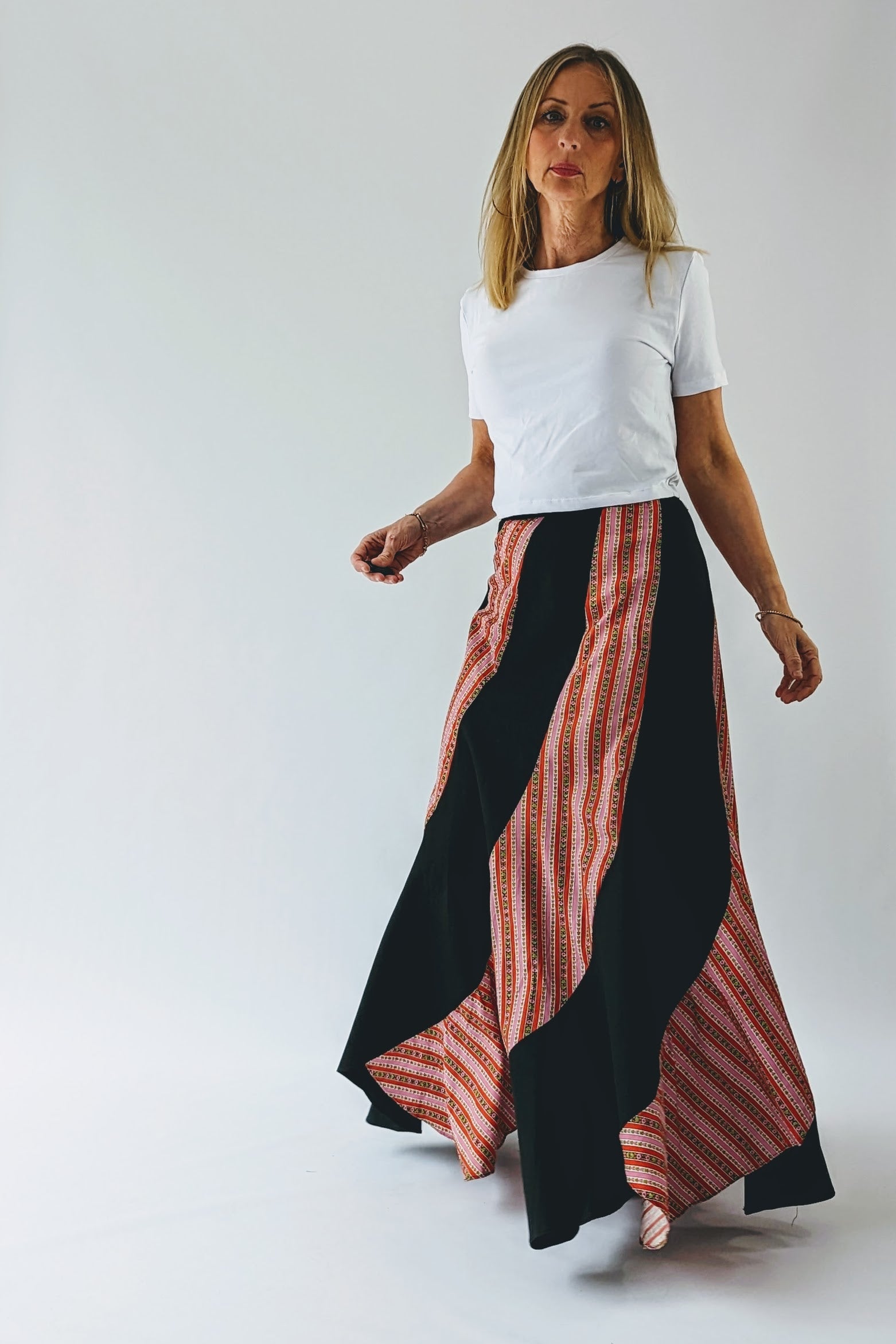 Floaty vintage maxi skirt