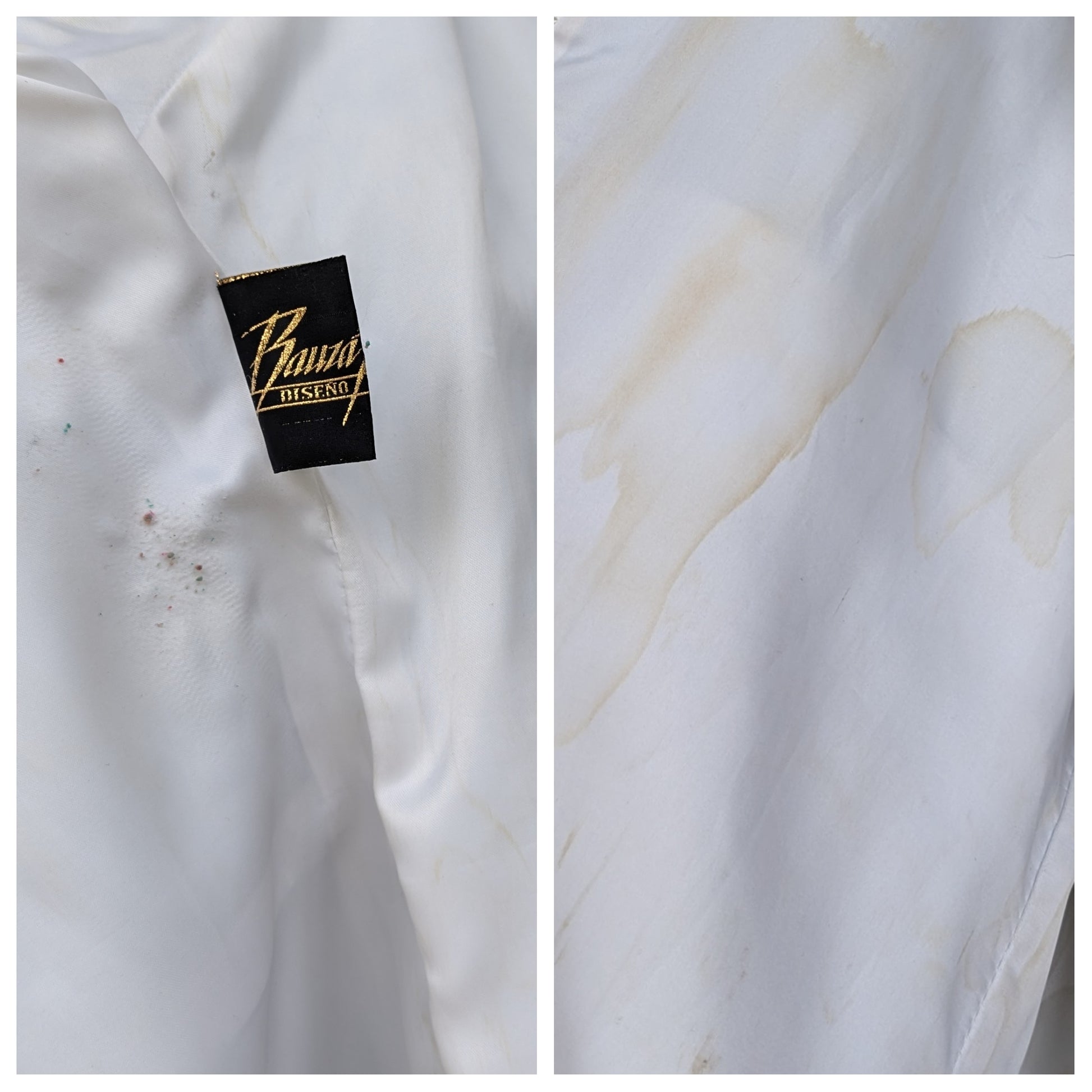 label and stains