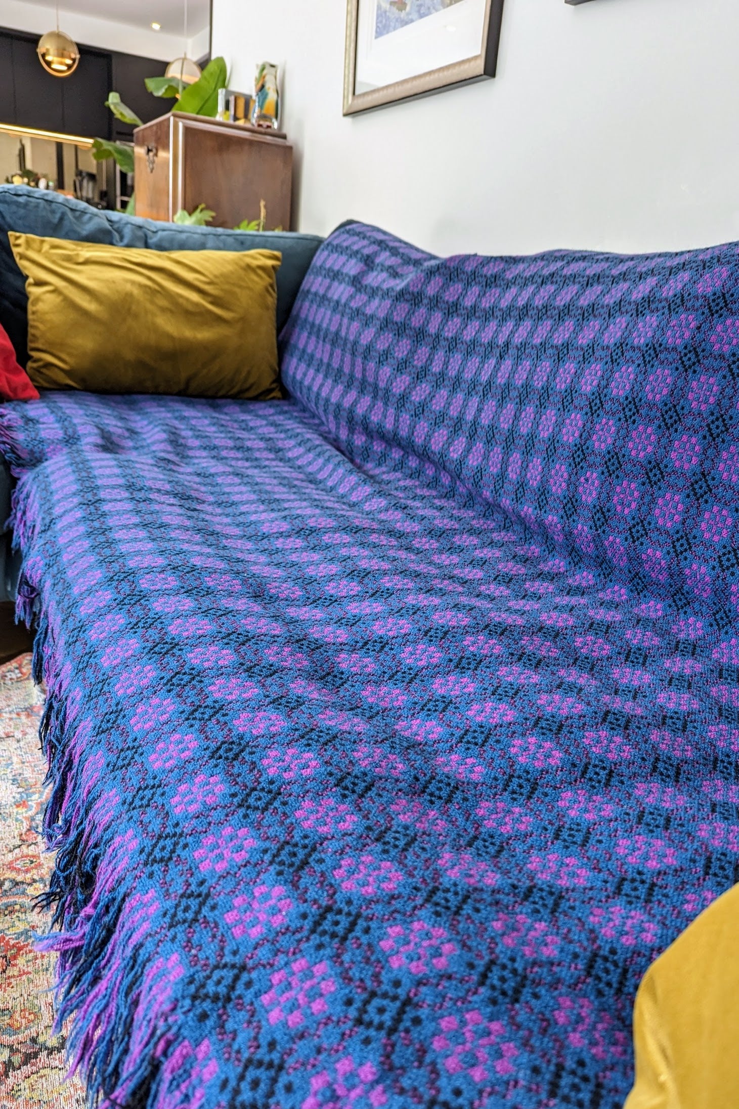 70s meirionwave tapestry blanket