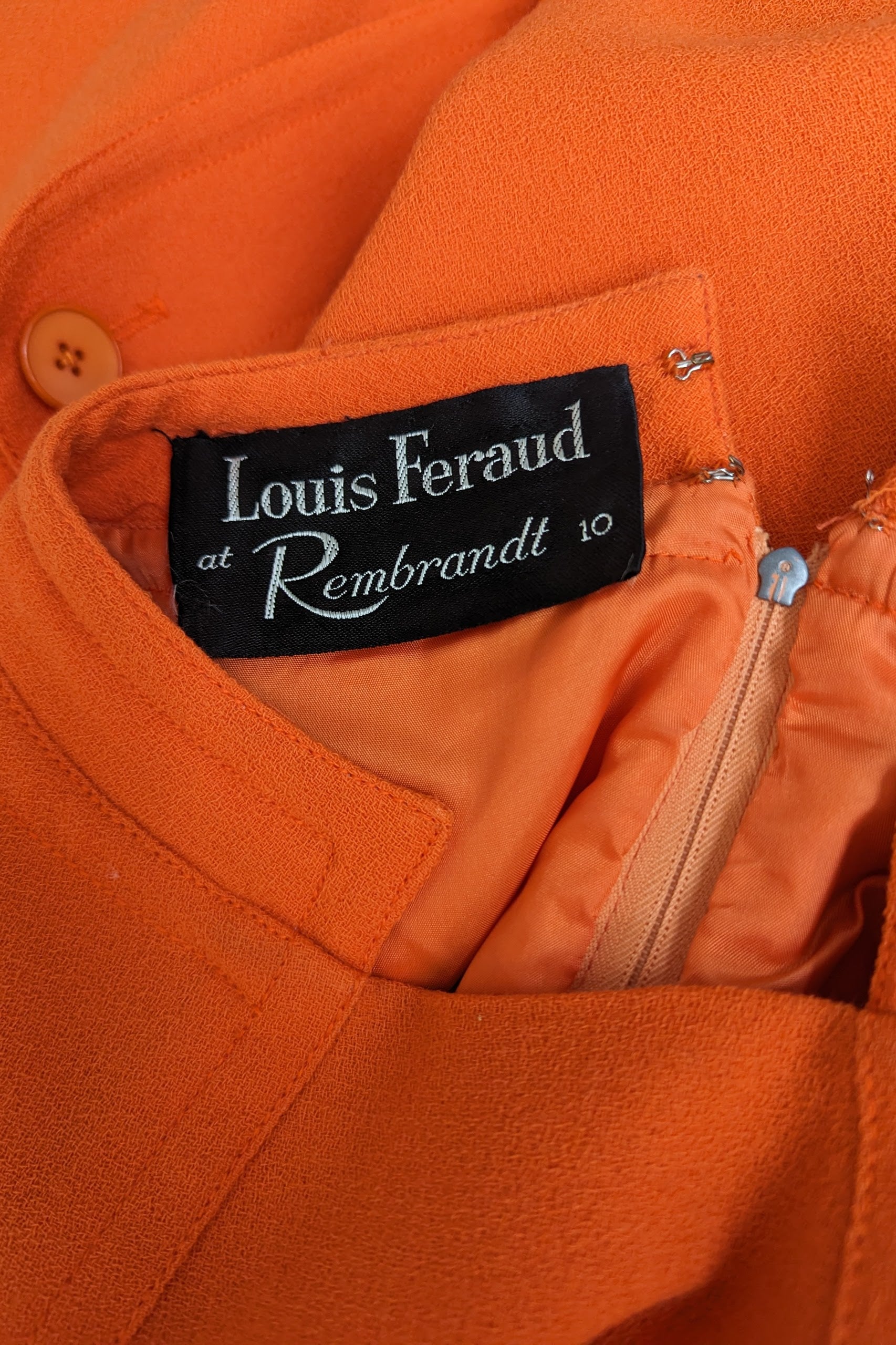 Vintage-mod-orange-dress
