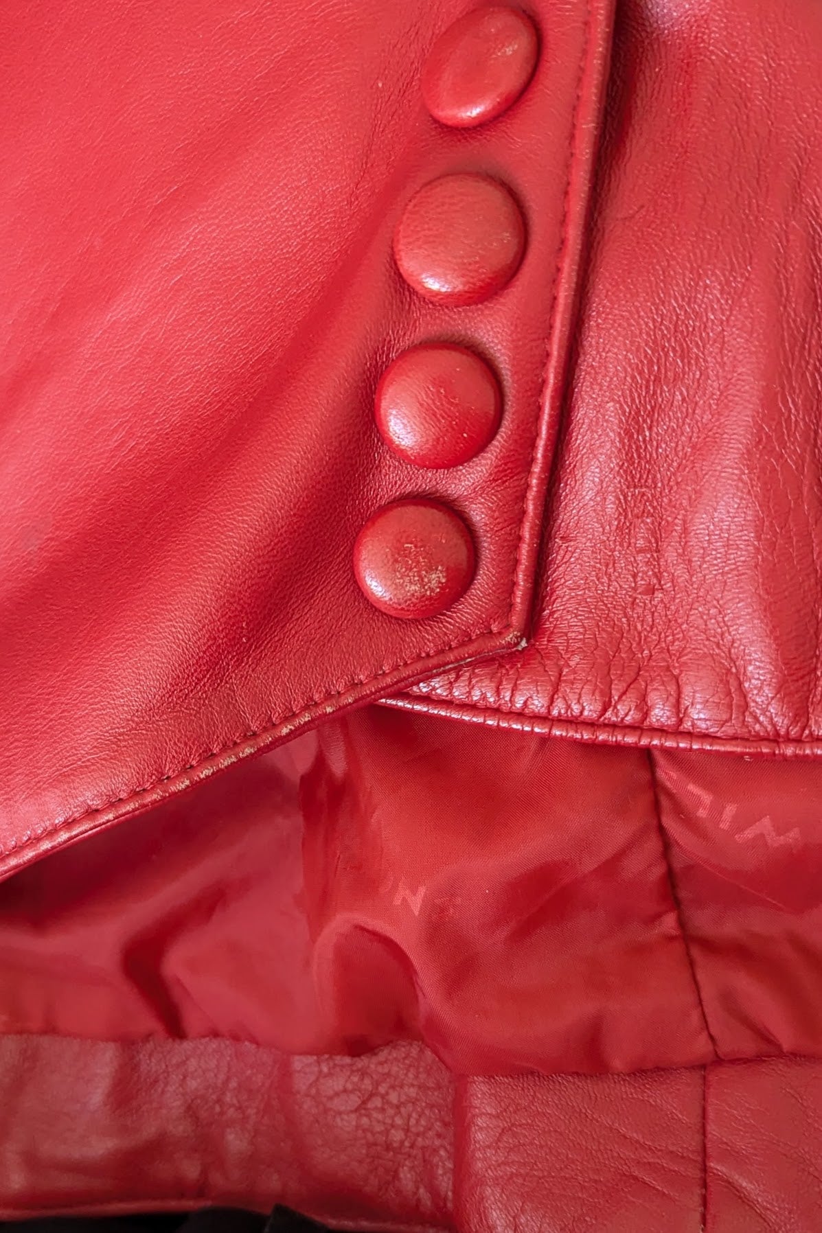 80s Red Leather Jacket