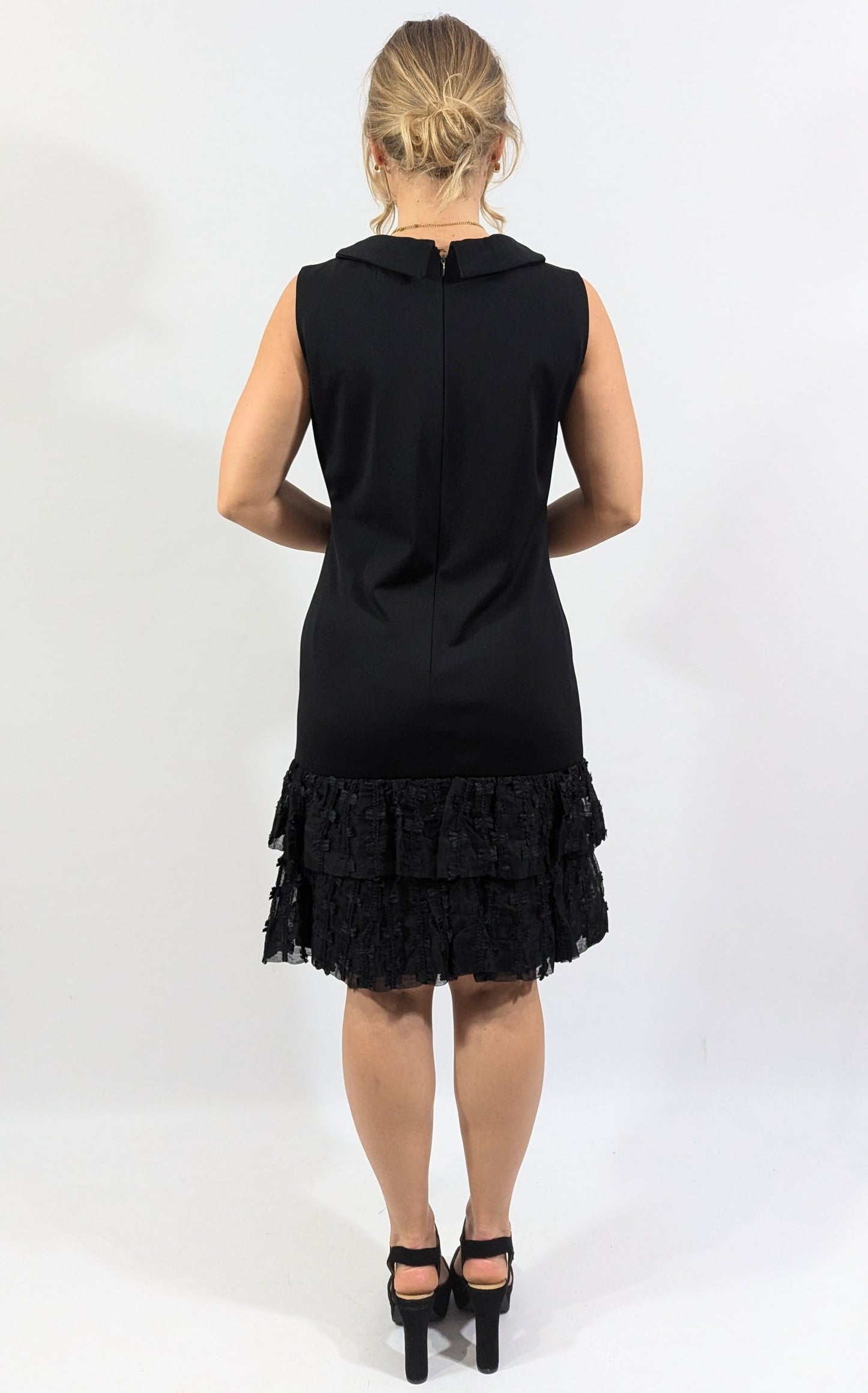 1960s Louis Feraud Black Party Dress