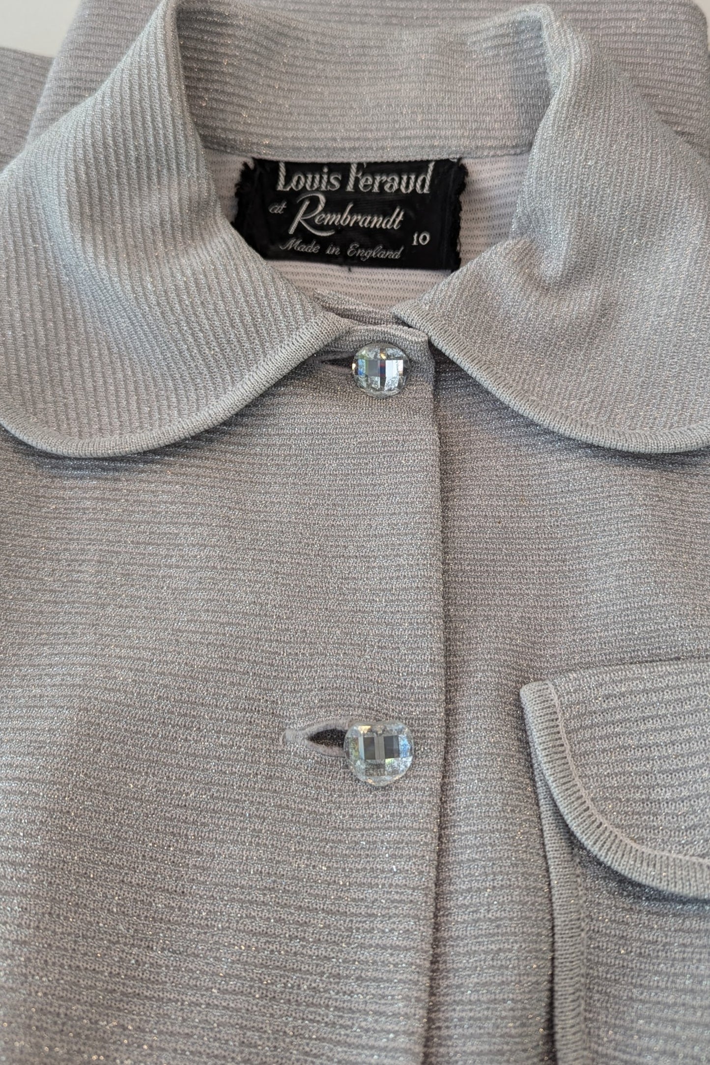 1960's Silver Mini Dress, Louis Feraud at Rembrandt