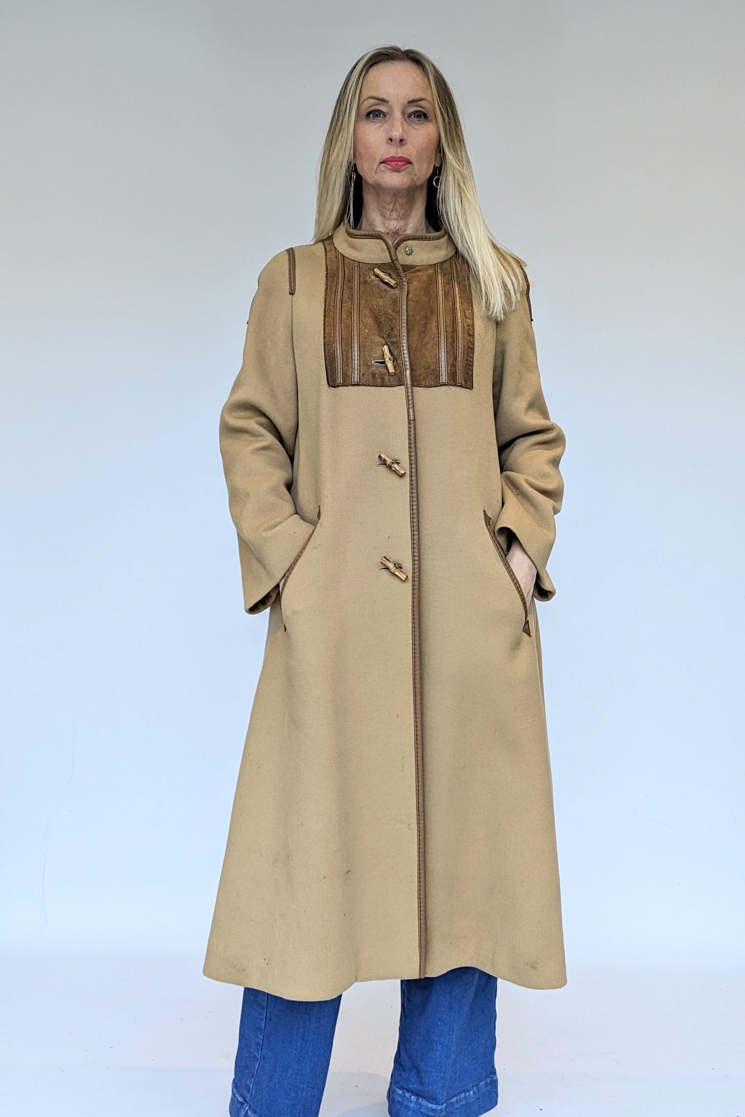 Wool lined Baccarat 60s coat