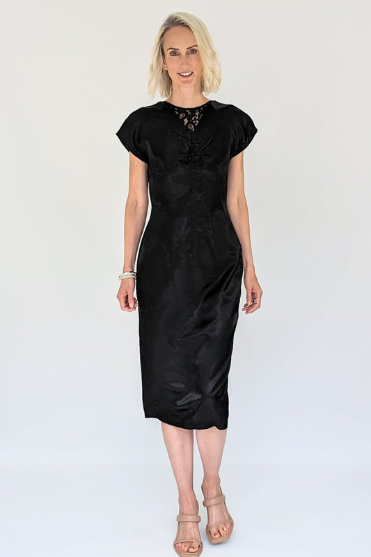 Black cocktail vintage dress