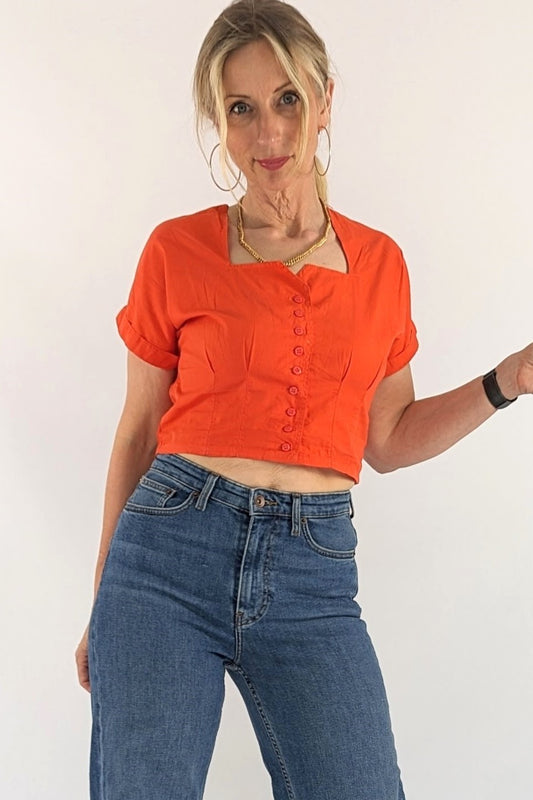 Vintage cropped top