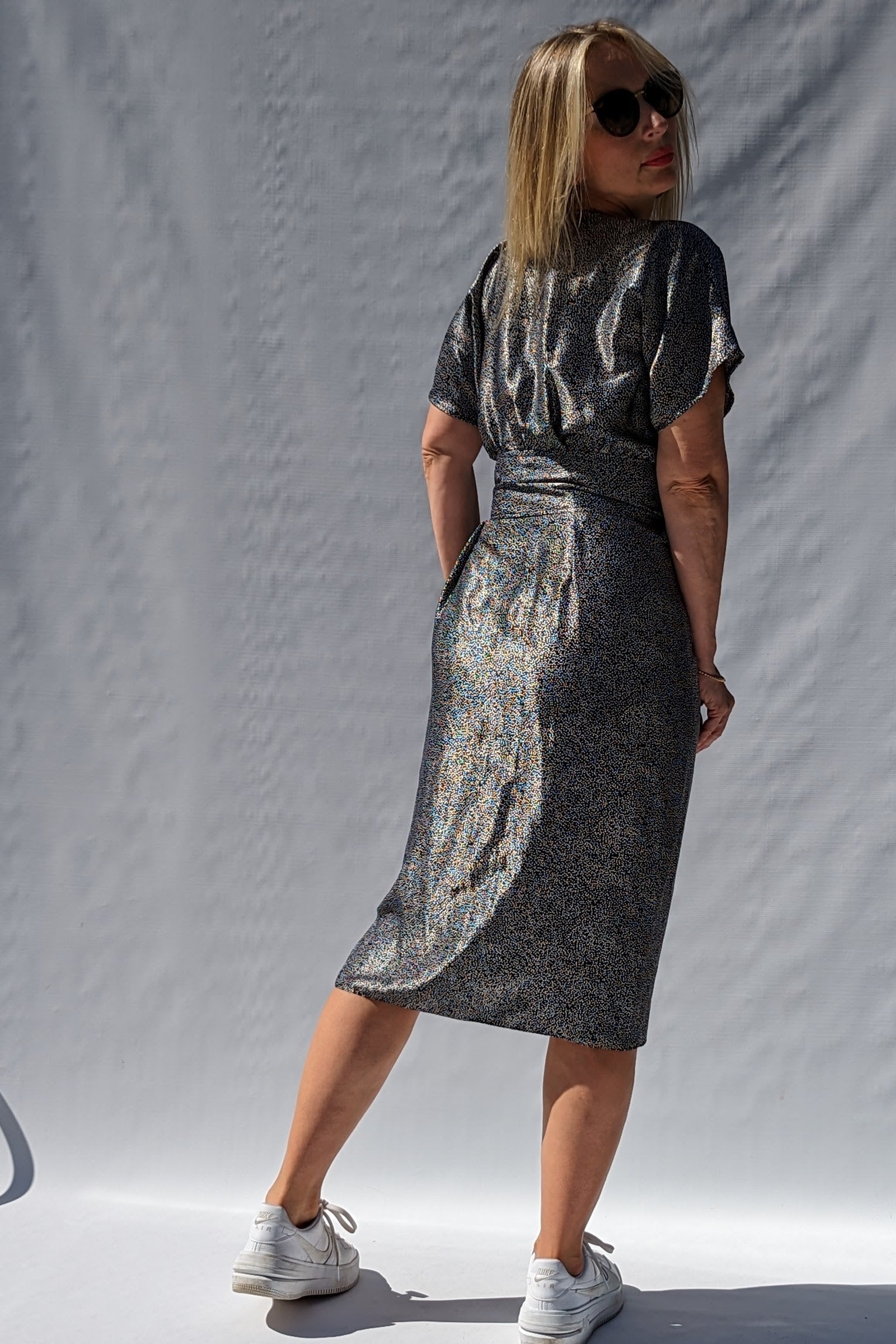 1980s Satin Polka Dot Party Cocktail Dress – Ada's Attic Vintage