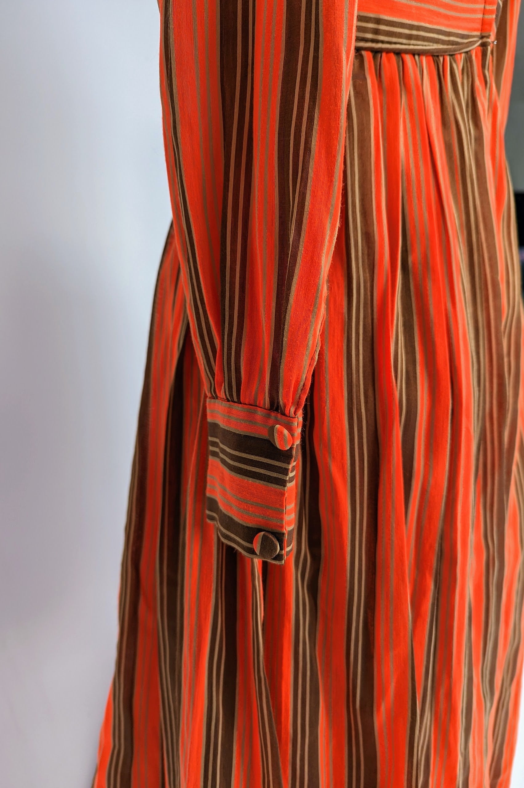 70s vintage orange dress