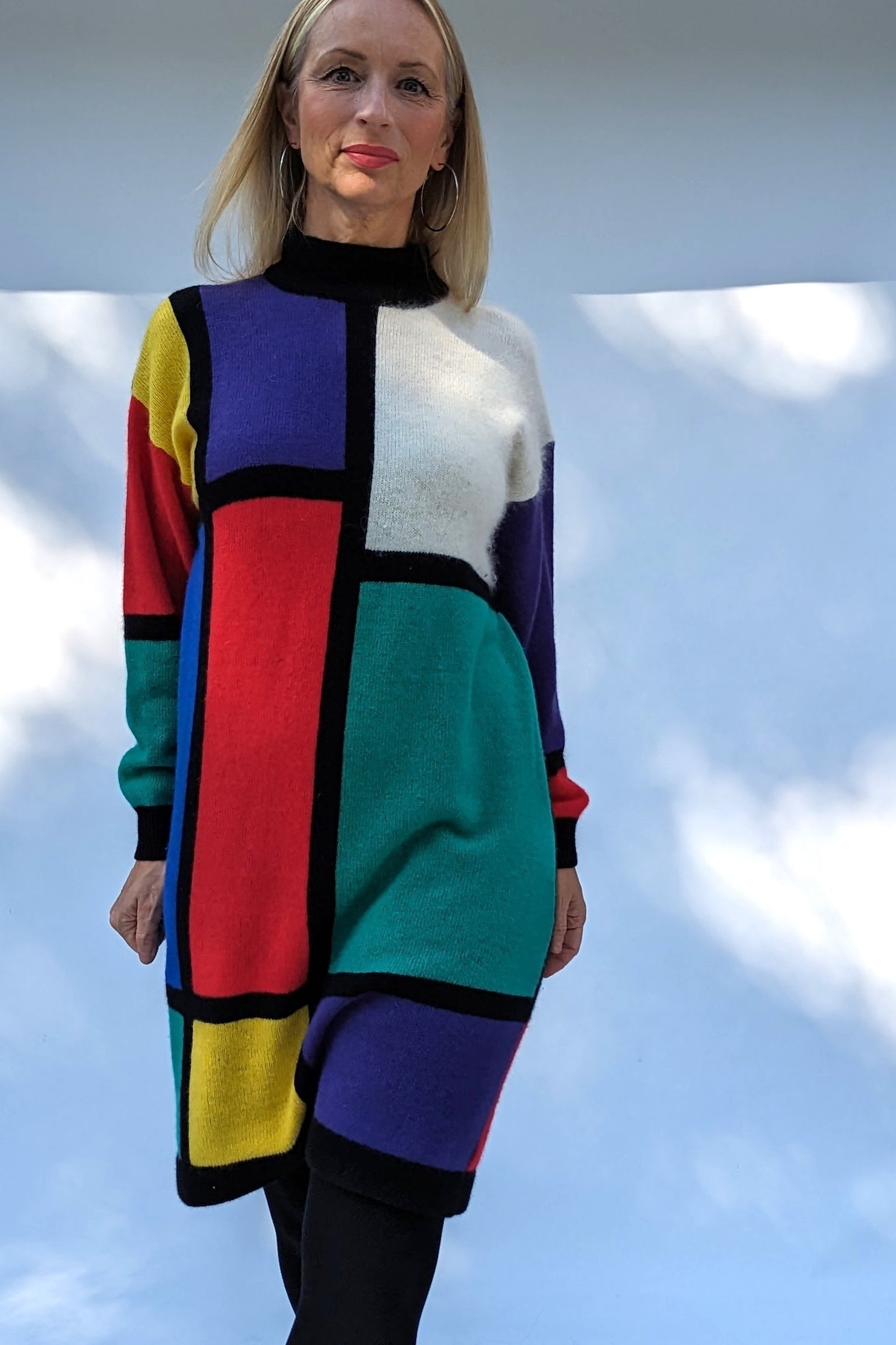 80s-multicoloured-sweater-dress