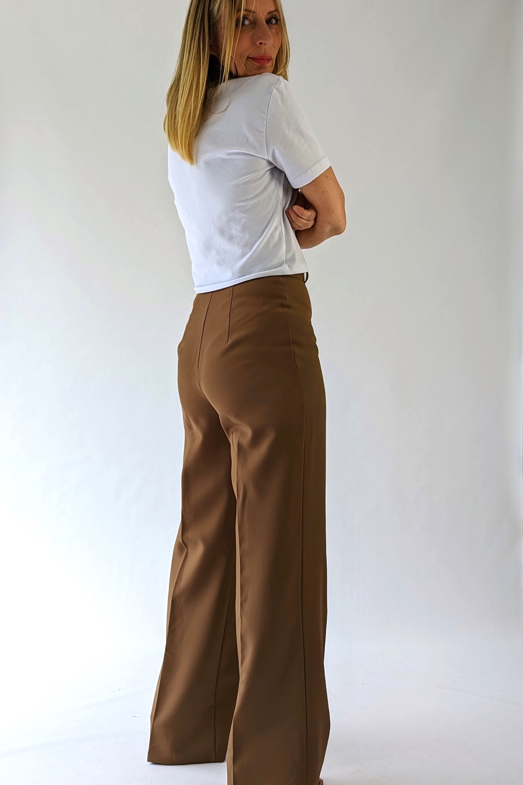 long brown vintage trousers