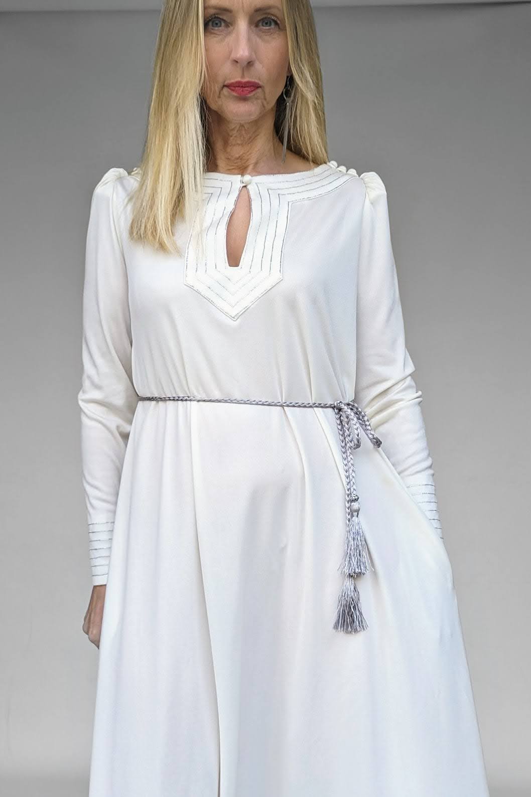 Vintage evening white dress