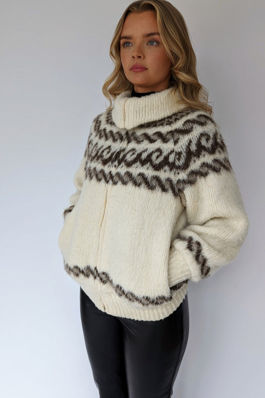 vintage Icelandic wool jacket
