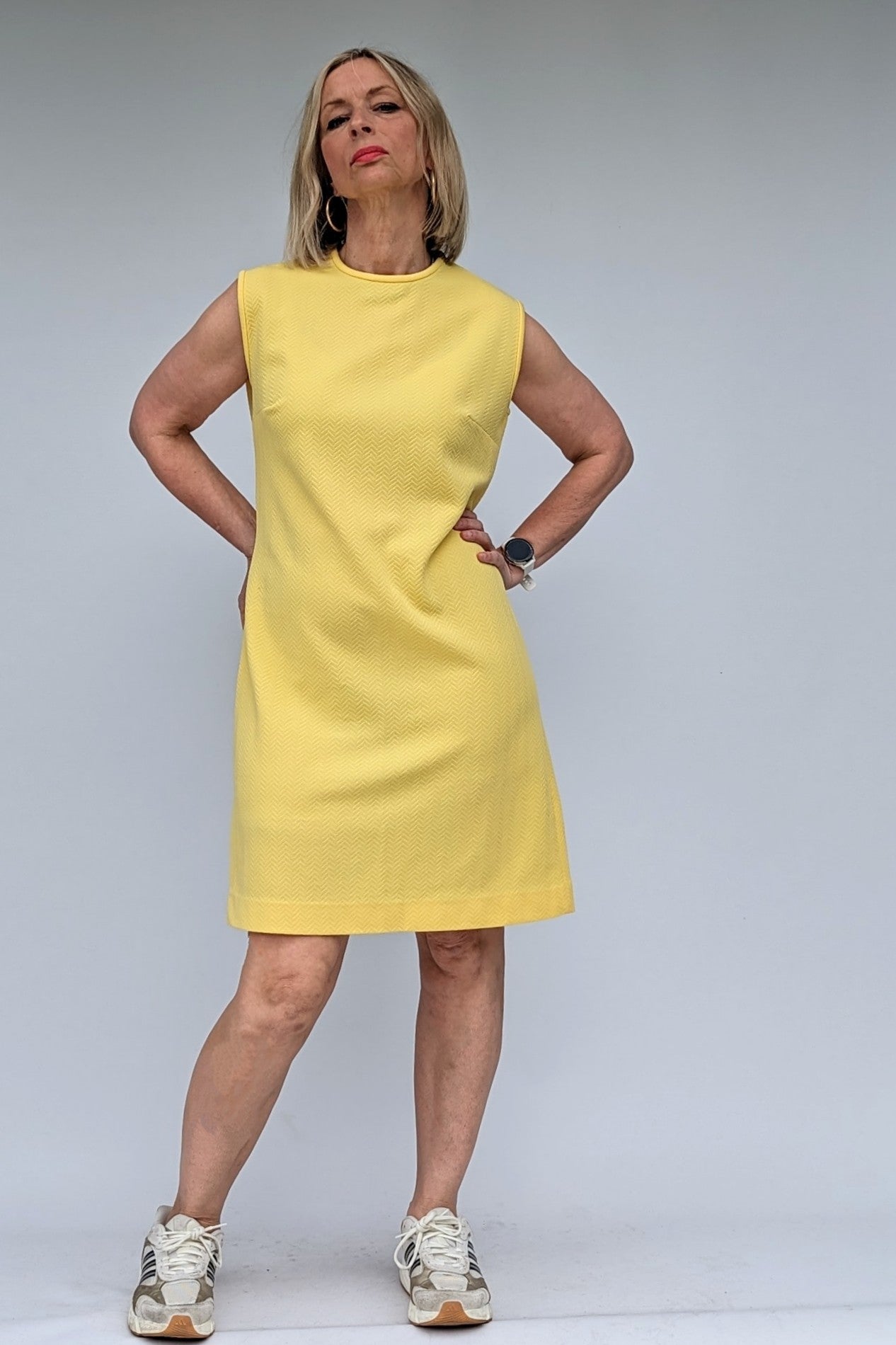 1970s Jersey Vintage Stretch Dress
