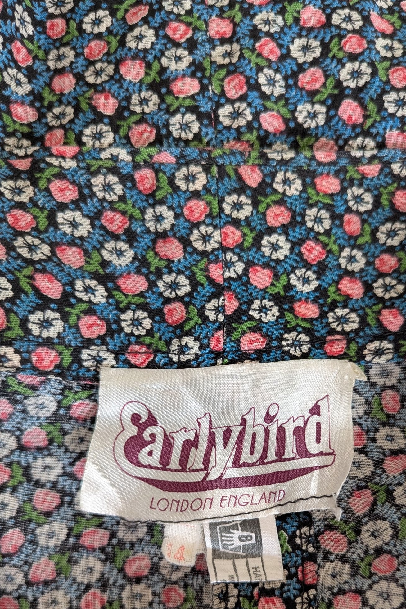 vintage earlybird dress label