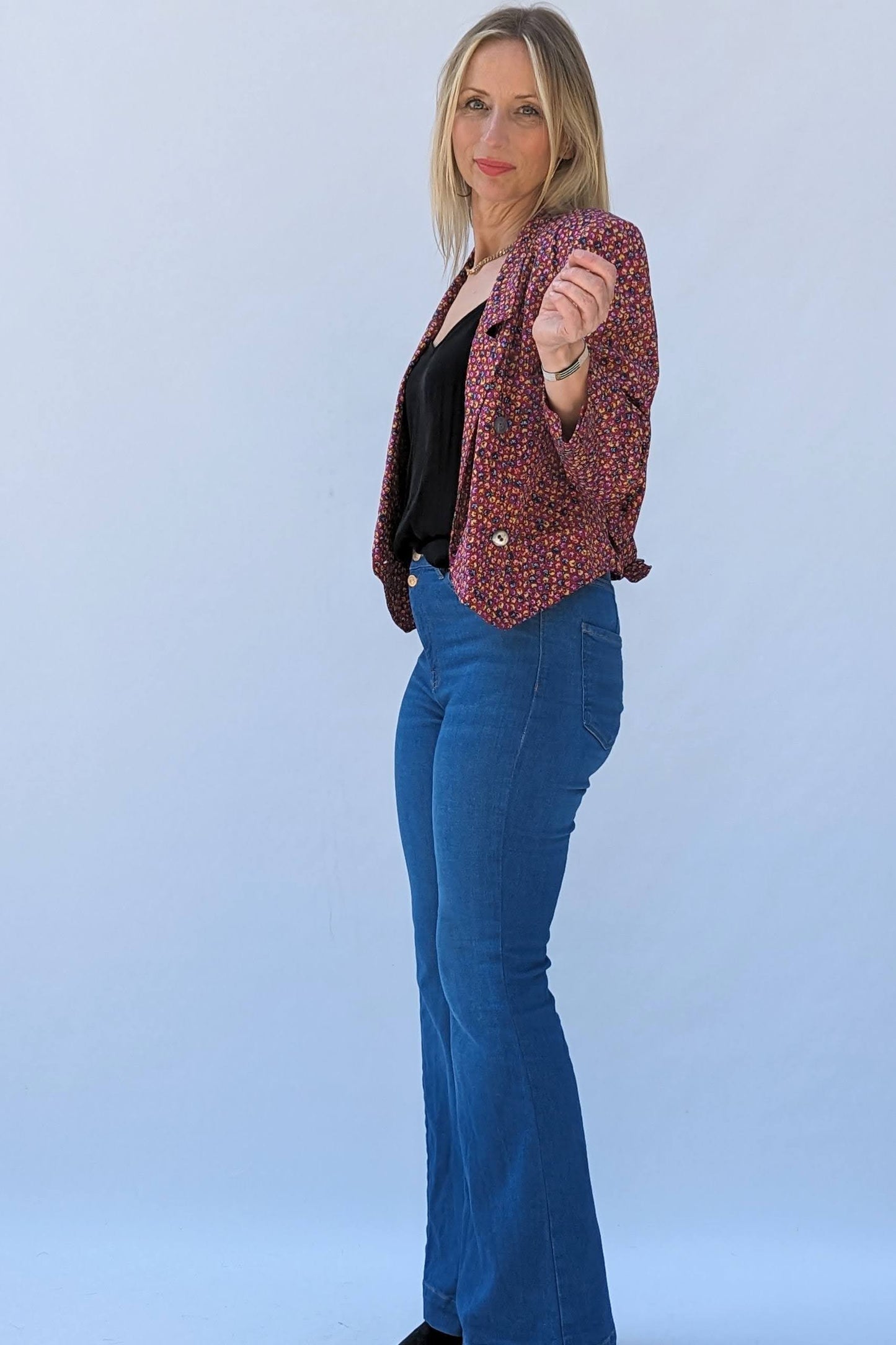 valentino women's blazer open