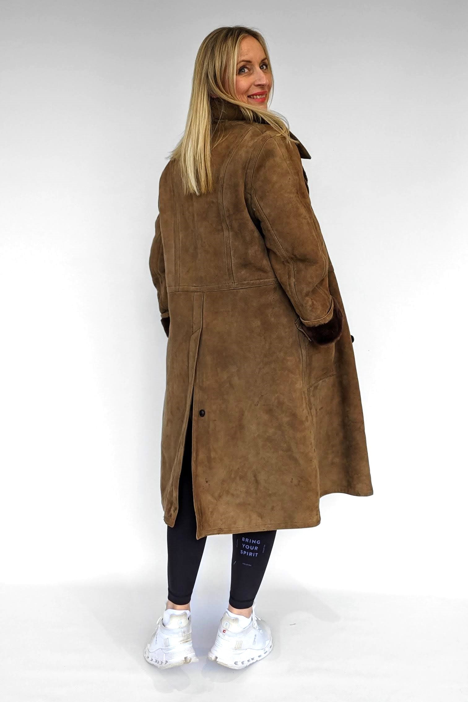 1970s Long Shearling Sheepskin Coat by Baccarat Ada s Attic Vintage