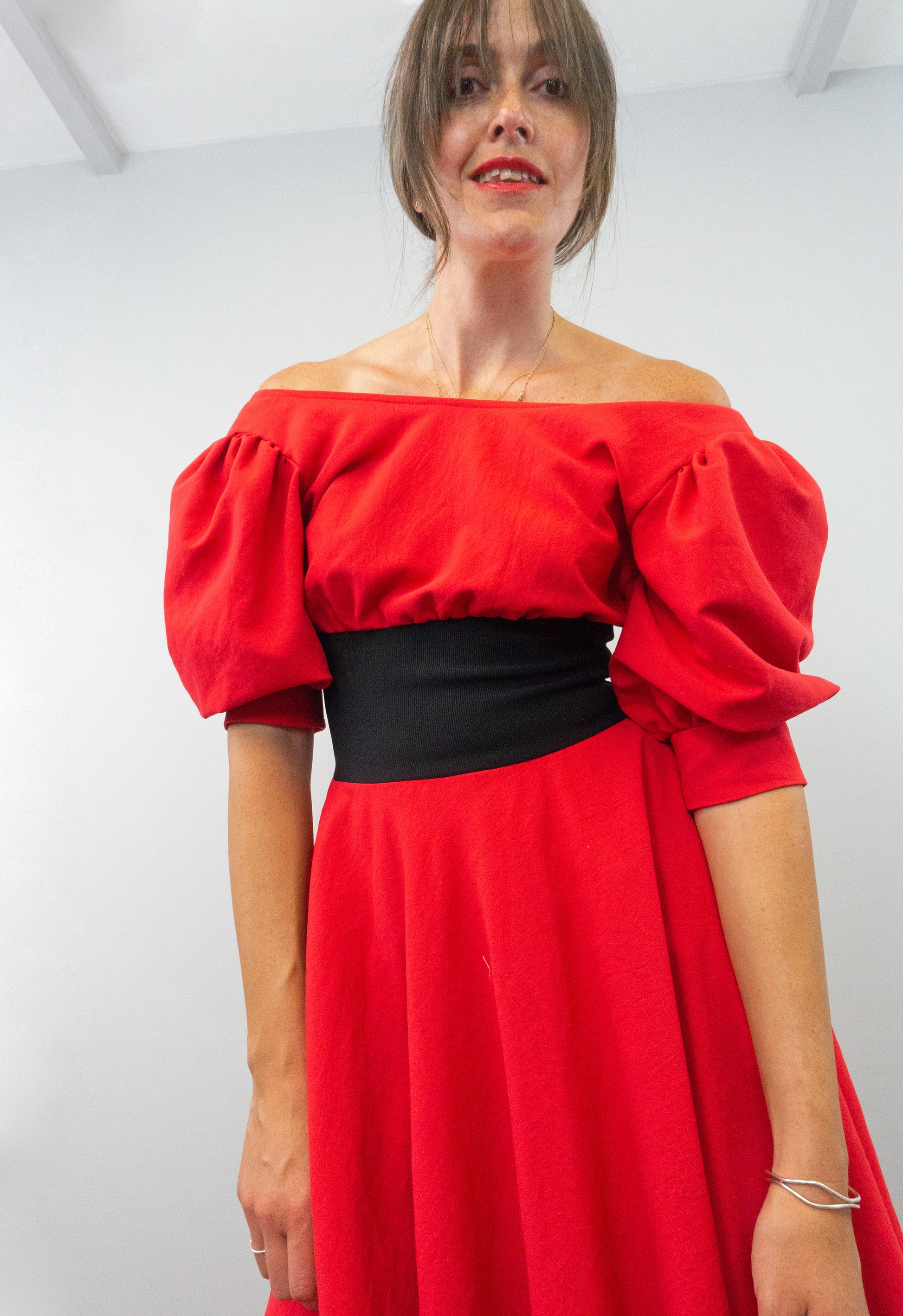 Vintage Zandra Rhodes Full Skirt Midi Dress