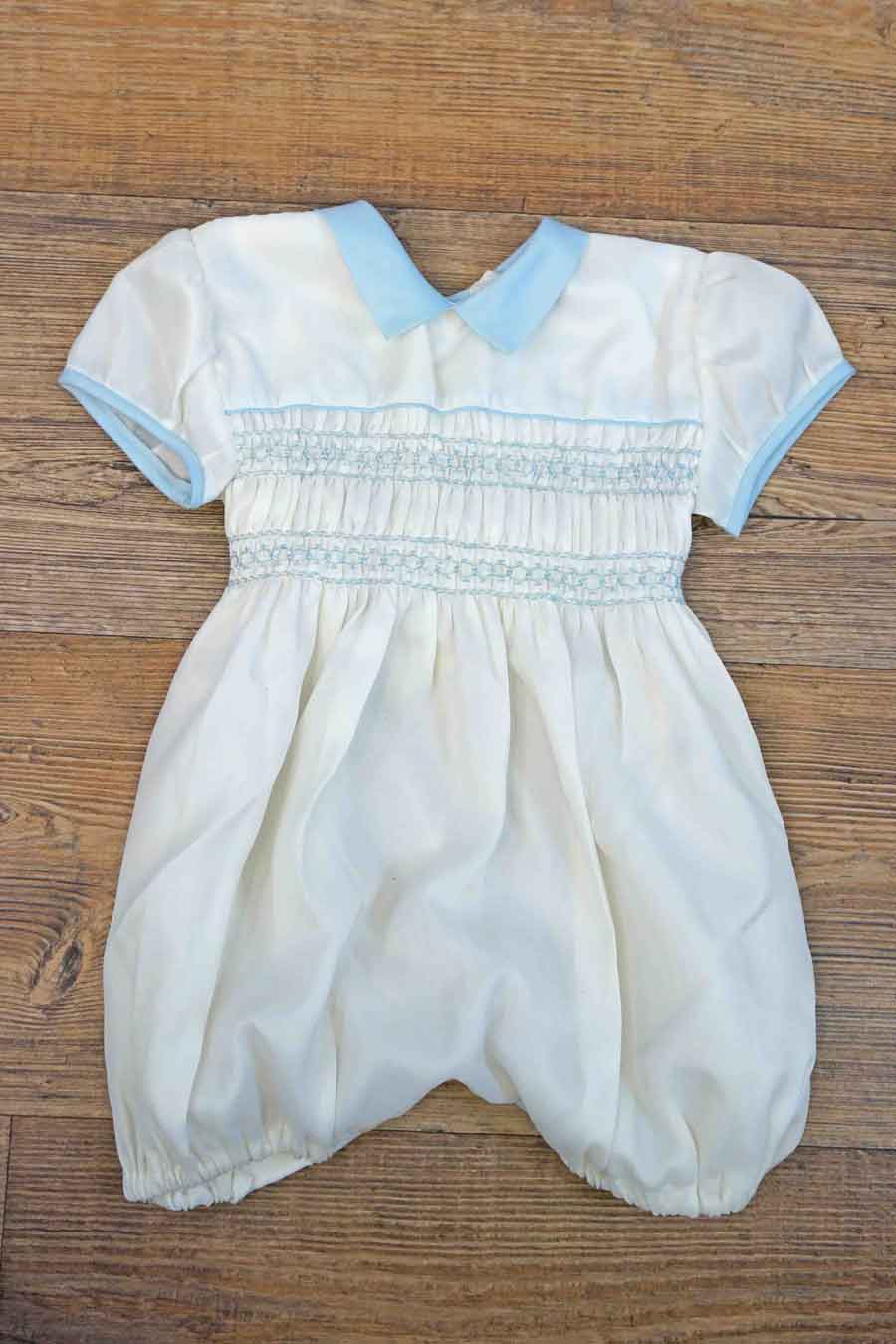 vintage 1950s boys baptism romper outfit all in one
