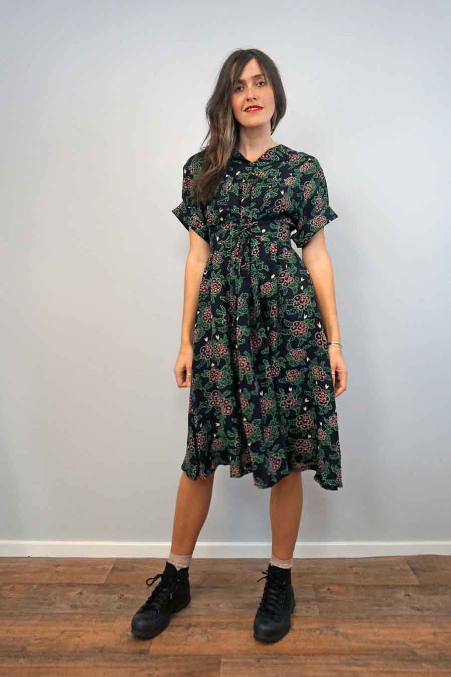 designer vintage ossie clark dress rare, uk 14
