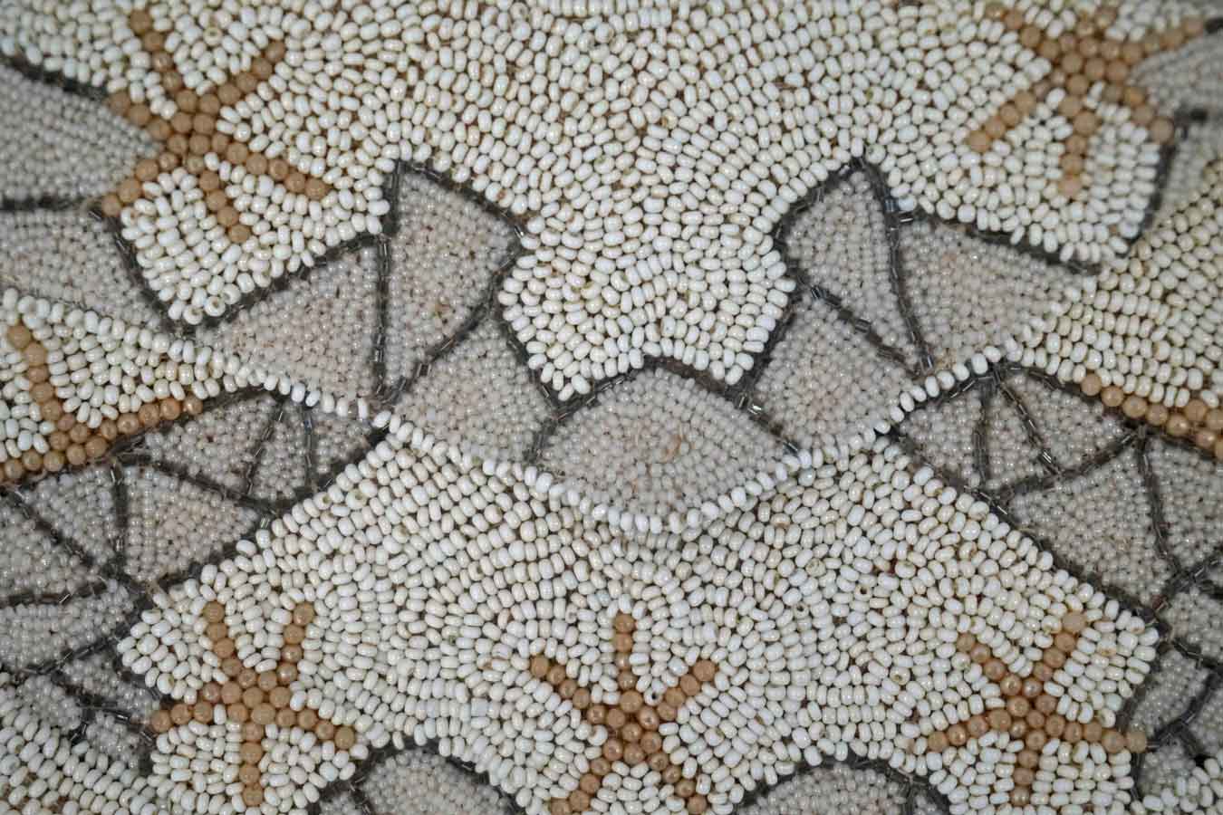 Vintage 1930s Art Deco Glass Beaded Bridal Bag