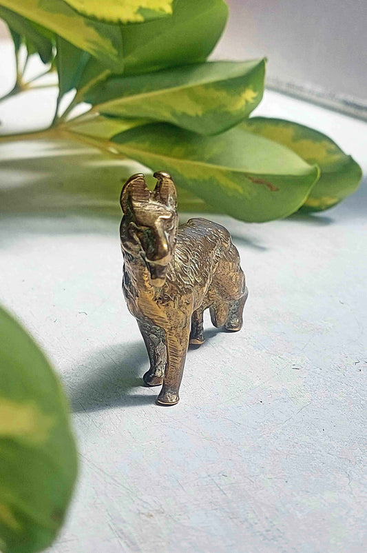 Vintage Brass German Shepard Dog Figurine