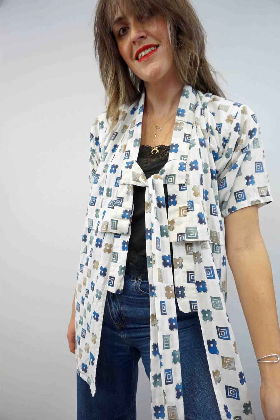 short sleeve vintage kimono jacket