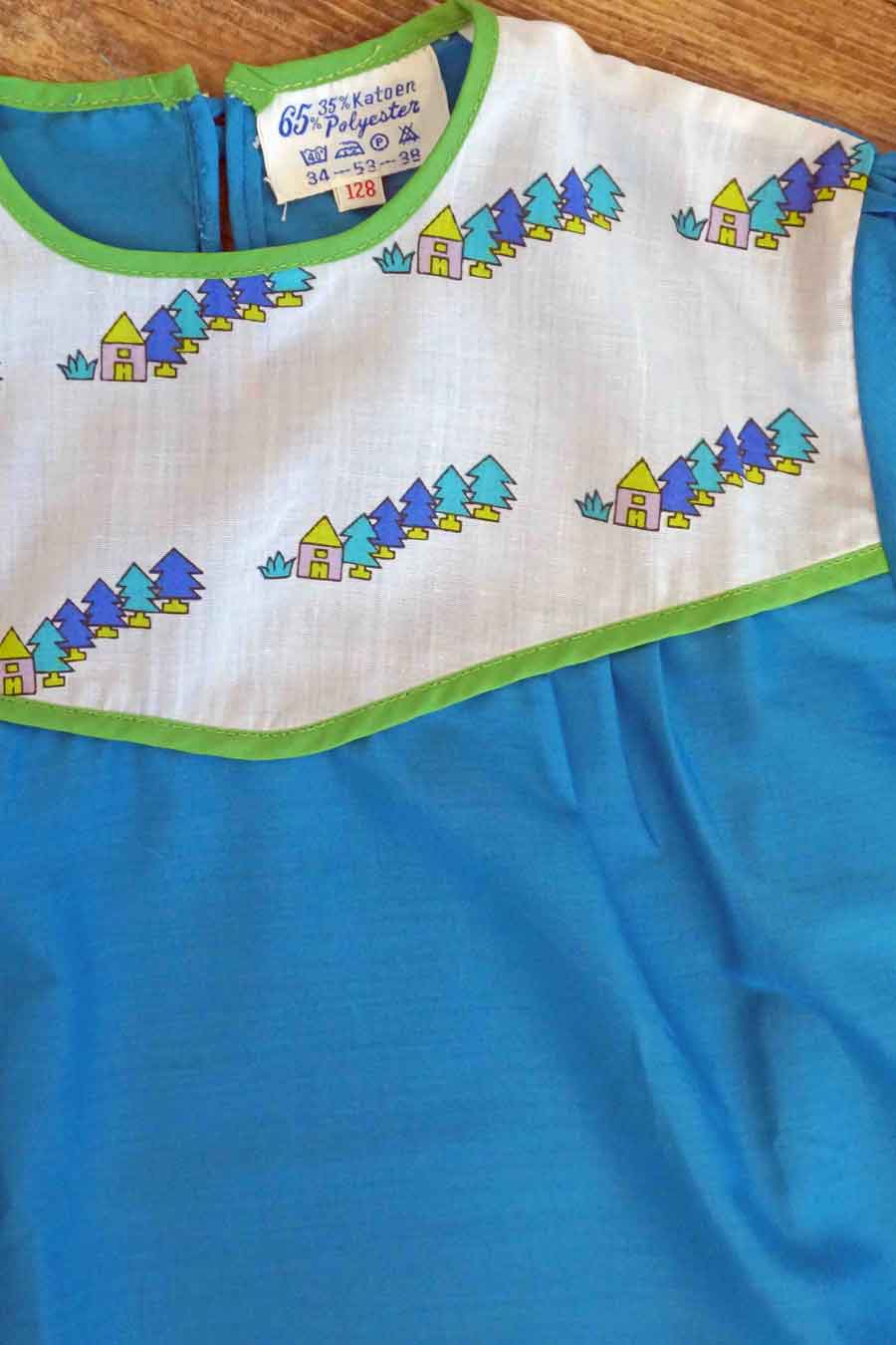 vintage tree print girls summer top set