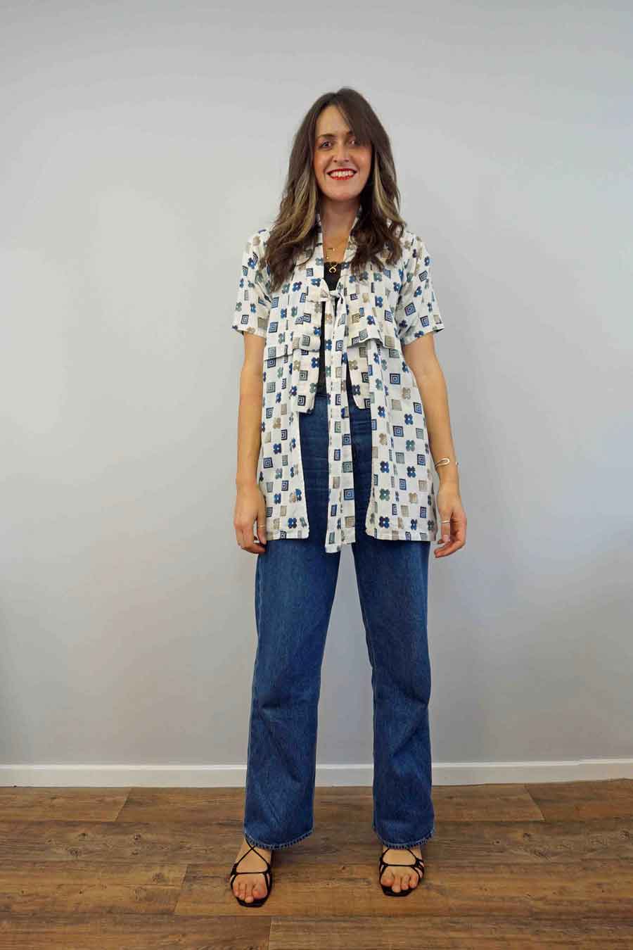 Vintage womens kimono jacket robe top