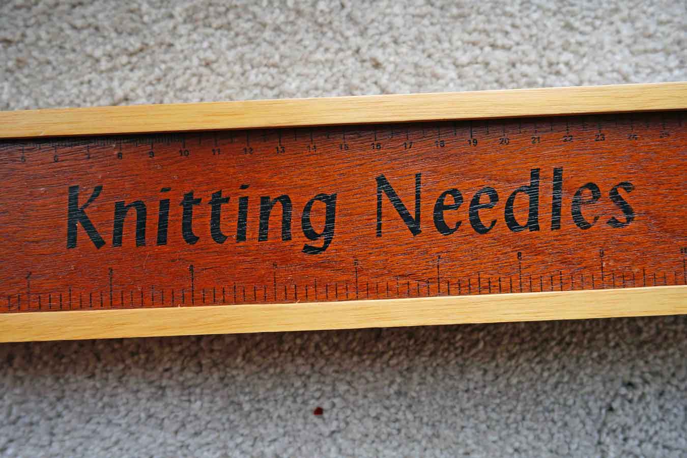 Wooden Knitting Needle Storage Box - Vintage knitting Gift - Ada's Attic Vintage